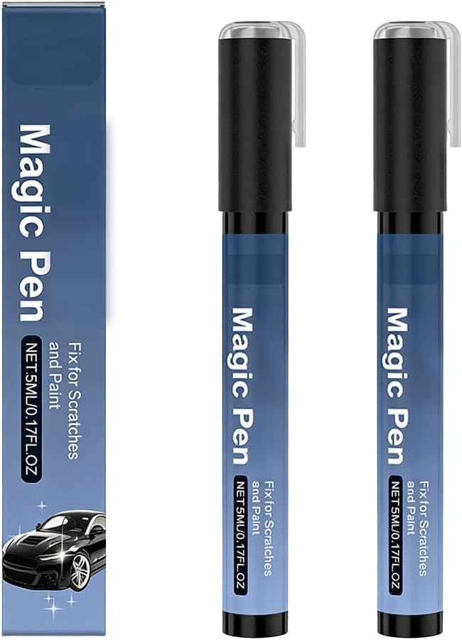 Image of Magic Car Scratch Remover Pen 2026 Car Paint Repair Pen, Portable Auto Scratch Remover for Garage and Home Use, Universal Vehicle Touch Up Pen for Drivers (2pcs)