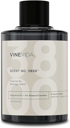 Miniatura 132 de VINEVIDA Aceite aromático n.º 4800 inspirado en un millón de hombres para fabricación de velas y jabón, fabricado en Estados Unidos