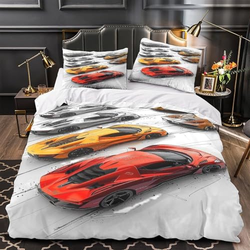 Housse de couette microfibre espace 260x220 respirante 3D - 2