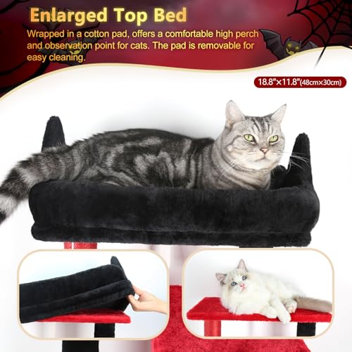 Cat Tree with Large Cat House for Indoor Cats - Image 3