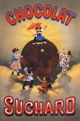 Chocolat Chocolate Globe Children SUCHARD Switzerland Small Vintage Poster Canvas REPRO