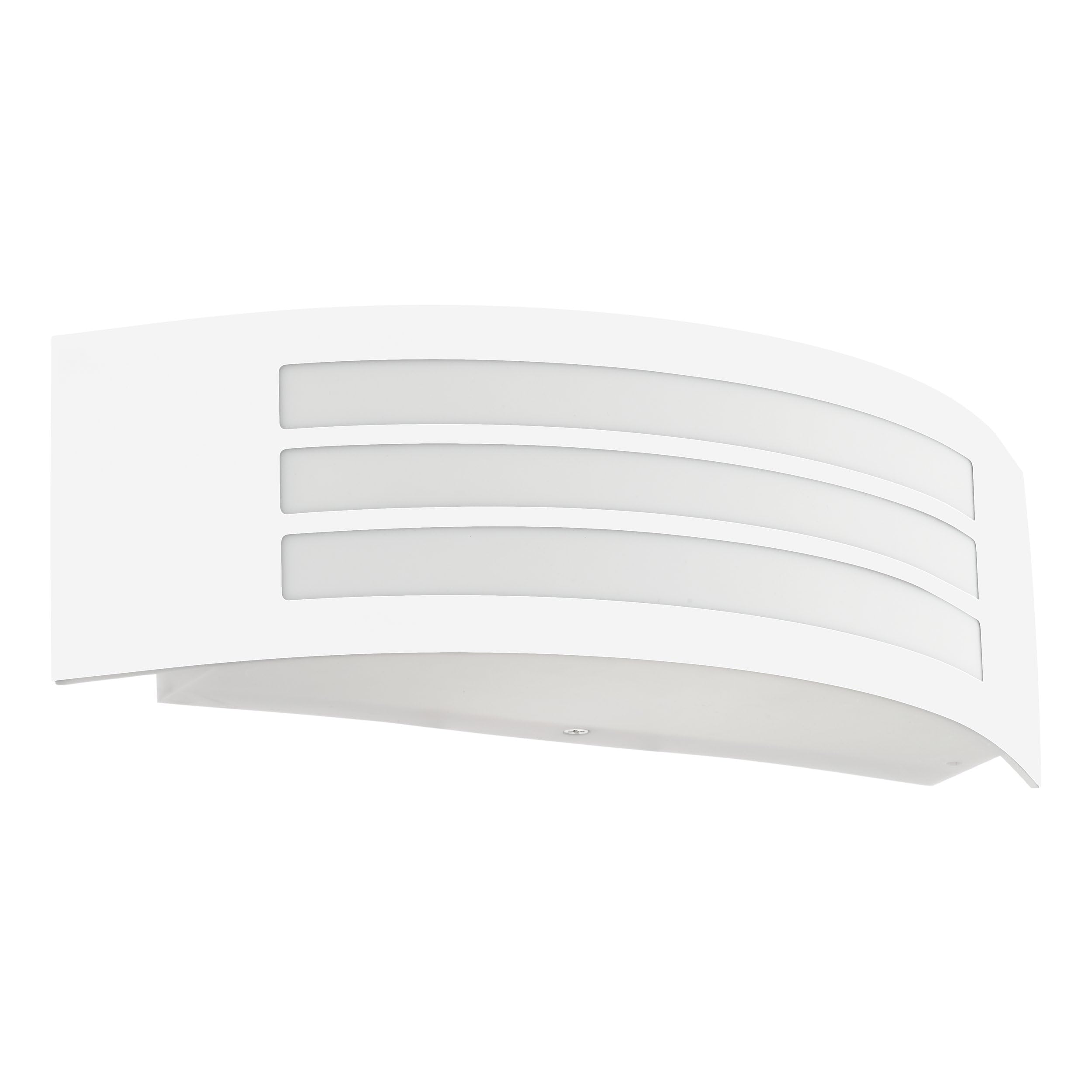 Eglo Outdoor wall lamp Leiros, Rectangular Outside Light, Porch Lighting, wall spot Made of White Metal, E27 Socket, IP44
