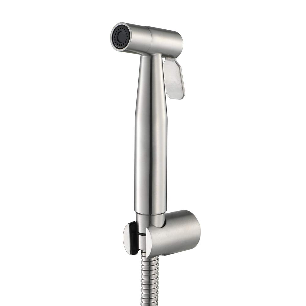 Pomme de douche en acier inoxydable brossé pour hygiène et animaux
