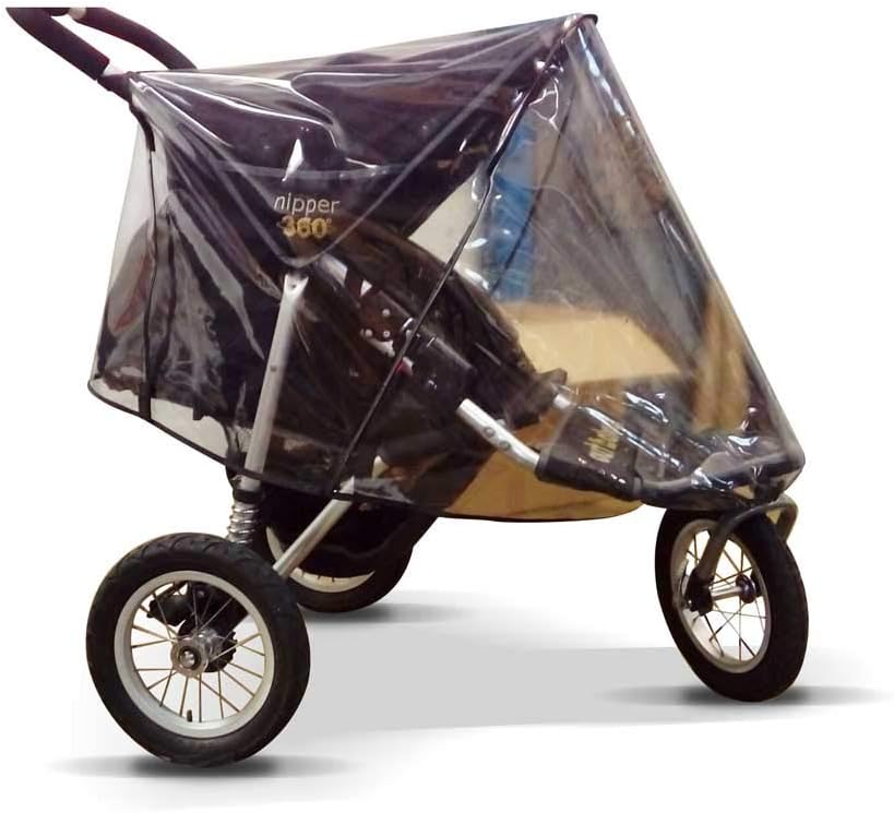 Rain Cover for Out'n'About Nipper 360 Single, fits All Versions Made in The UK from Supersoft Clear PVC.A Little More Money a lot More Quality!!