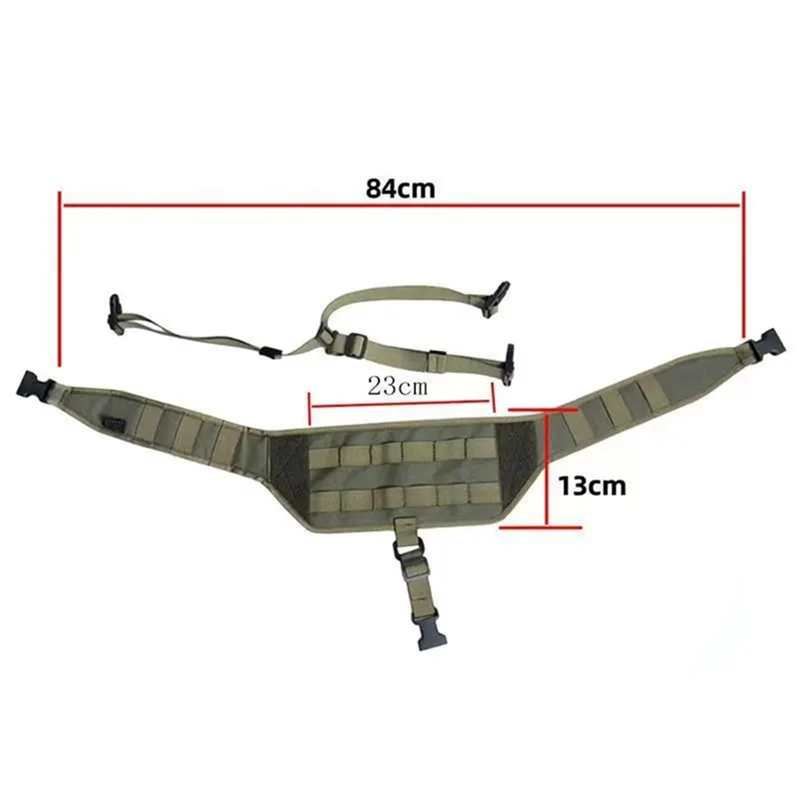 Piattaforma Tattica Molle per Chest Rig, Cinghia Toracica Molle Bandoliera con Spallacci Regolabili in Nylon, Imbracatura Universale per Il Trasporto Nascosto