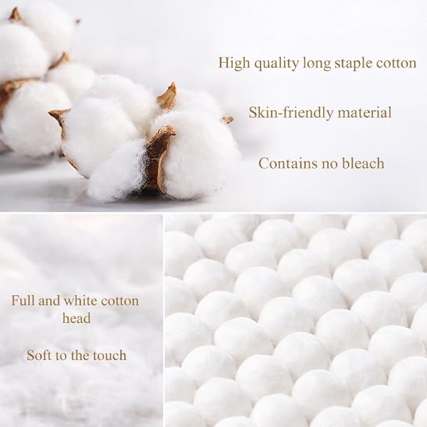 100 Pack Single Head Cotton Swabs 6 Inch Long Wooden Sticks Disposable Swabs for Makeup, Cleaning, Personal Care - 3
