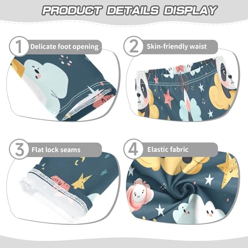 Bolaz Toddler Girls Leggings Printed Yoga Pants Leggings Cloud Panda for Kids3