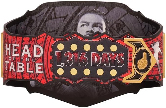 Roman Undisputed 1316 Days Championship Belt | Roman Undisputed Limited Edition 1316 Days Wrestling Replica Title Belt Zinc 4mm