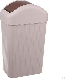 10L Plastic Garbage Bin Trash Can Swing Lid Recycling Garbage Bin Wastebasket for Bathroom Kitchen Living Room Home Dust Bin Kitchen Bin (Color : B) (C)