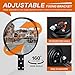CHIUHEI 24-Inch Convex Security Corner Mirror - Adjustable Fixing Bracket, Wide Angle, Indoor and Outdoor Use - Ideal for Major Warehouse, Industrial Areas, Large Parking Lots, Alleys and Driveways