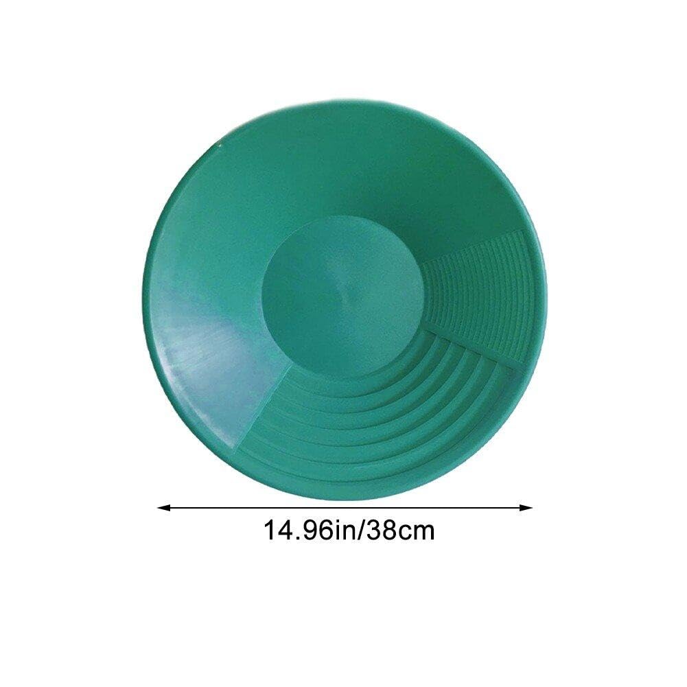 Produktbild von Goldwaschpfanne Aus Kunststoff – 38 Cm, Rot/grün/blau, Für Goldsuche & Prospektion