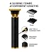 Hair Clippers Beard Trimmer for Men,Electric Cordless Rechargeable Hair Trimmer Set for Barbers and Home,USB Zero Gapped T Blade Hair Cutting Kit,Gift for Men (Black)