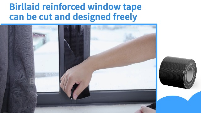 Image of Window Sealing Tape, Window AC Insulation Tape, 3 Inch x 65 FT Black | Waterproof Blocker for Cold Heat Air, Windproof, No Residue Strong Adhesive