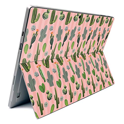 Image of MightySkins Carbon Fiber Skin for Microsoft Surface Pro 7 - Cactus Garden | Textured Carbon Fiber Finish | Easy to Apply, Remove, and Change Styles | Made in The USA (CF-MISURPR7-Cactus Garden)