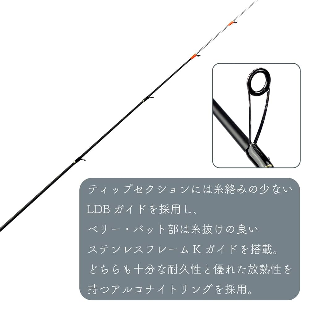 BaitWhip R63N 6.3フィート エギングロッド BaitWhip R63N 6.3フィート エギングロッド