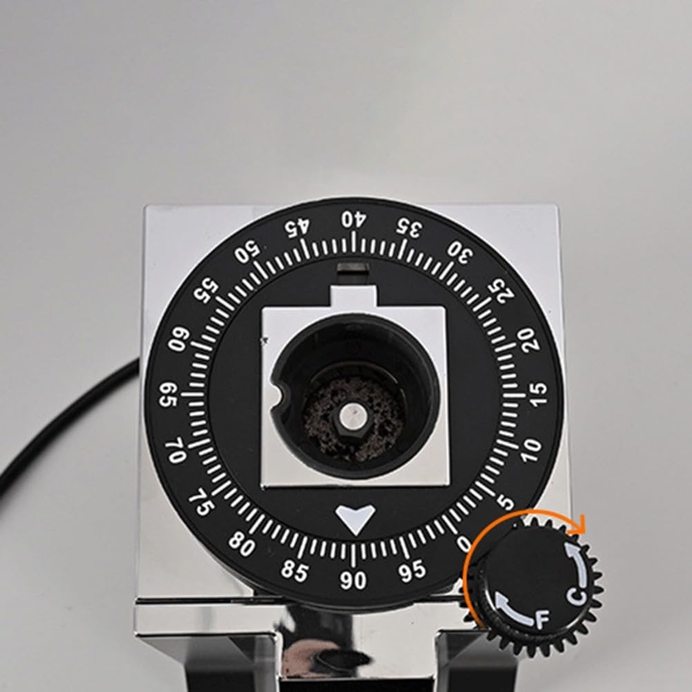 Aluminium-Mahlwerk Einstellrad für Eureka Mignon Kaffeemühlen, erweiterte Skala 10–100, kompatibel mit Specialita-Modellen, einfache Installation, kratzfest