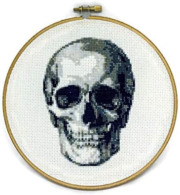 Anatomical Skull Counted Cross Stitch Kit DIY