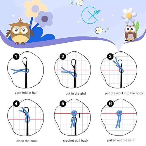 Cozykeke Ladybug Latch Hook Kit for Adults Beginners,DIY Latch Hook Pillow Kit Cover Cushion Craft Kits with Pre-Printed Canvas, Suitable for Home Decor and Festival Gift 17 * 17in (BX1055) by Cozykeke - Used condition - Image 6