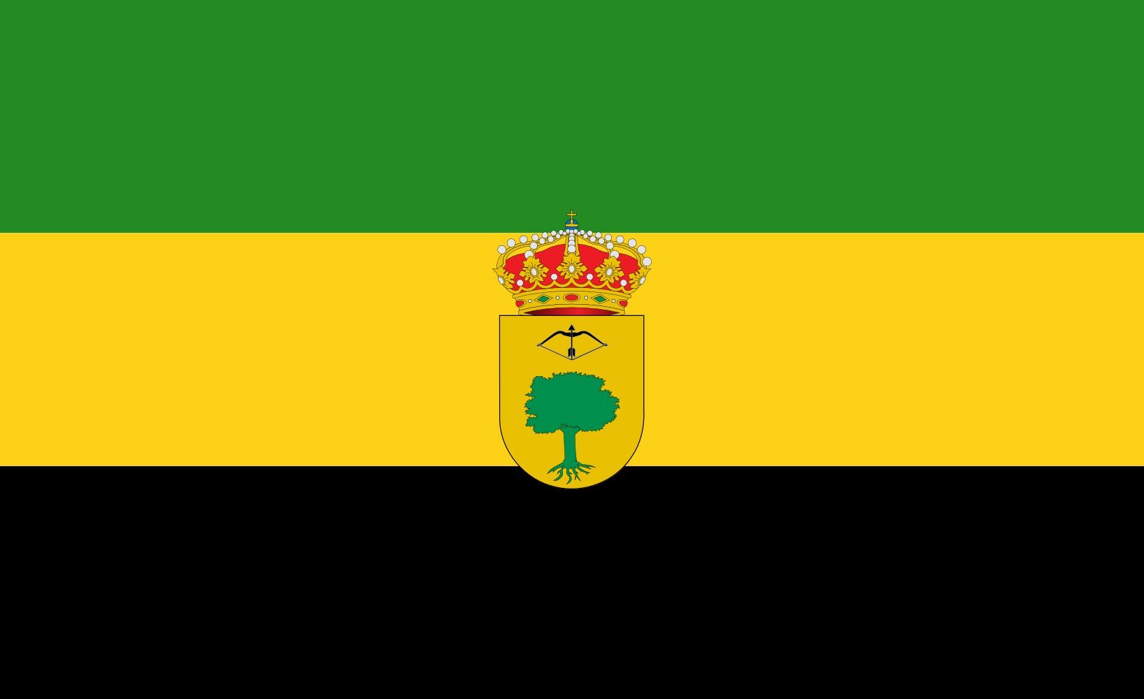 Drapeau Valdelarco grand format Huelva - drapeau paysage extérieur pour mât de mairie