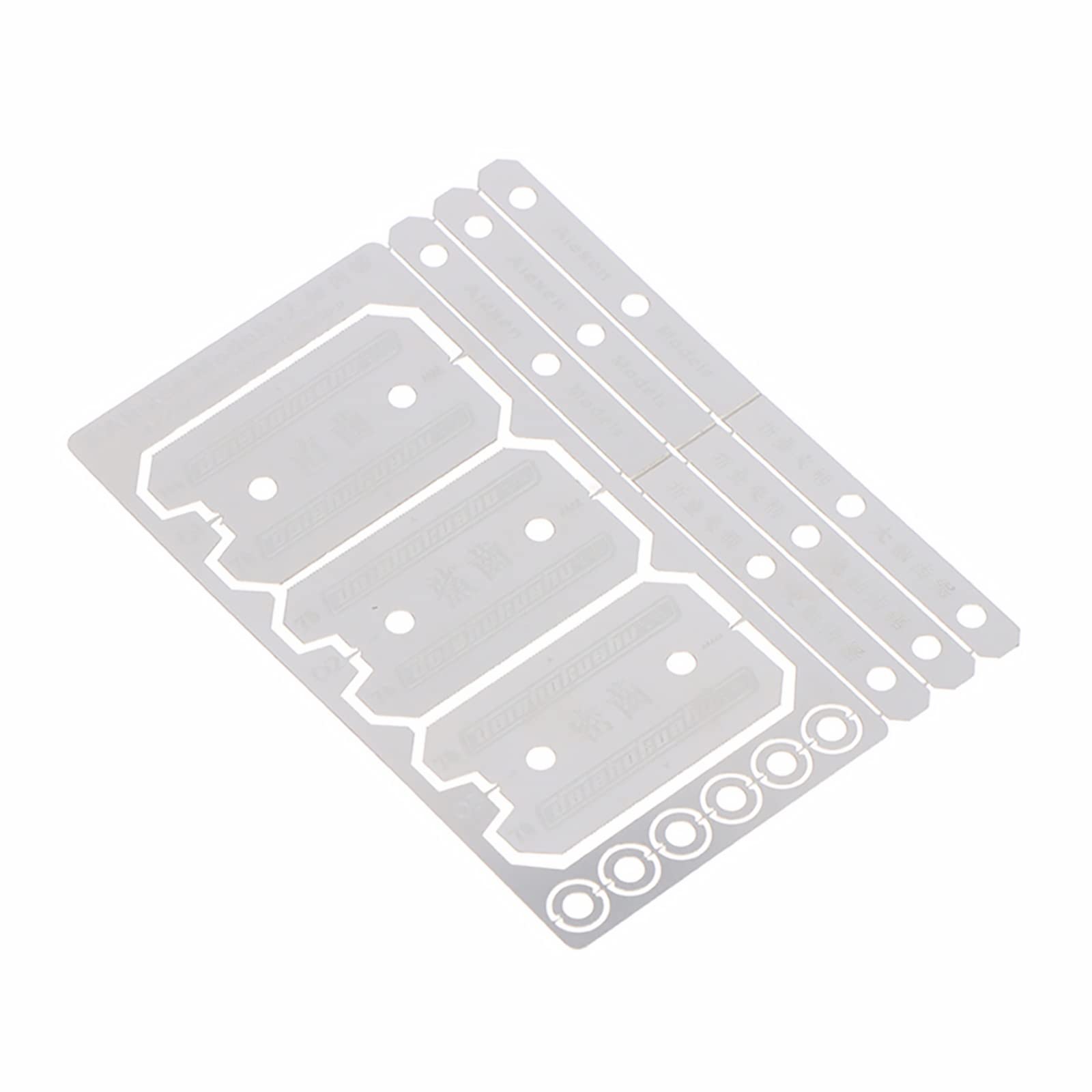 ZEZEFUFU AJ0037 Anti-Rust Etching Saw Blade Set 304 Stainless Steel Model Plate Cutting Separating Tool for Gundam Parts