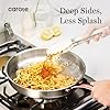 CAROTE 3-Piece Tri-Ply Stainless Steel Frying Pan Set, Skillet Set 8"/10"/12", Induction Compatible, Oven & Dishwasher Safe, Gold Handle, Mothers Day Gifts #5