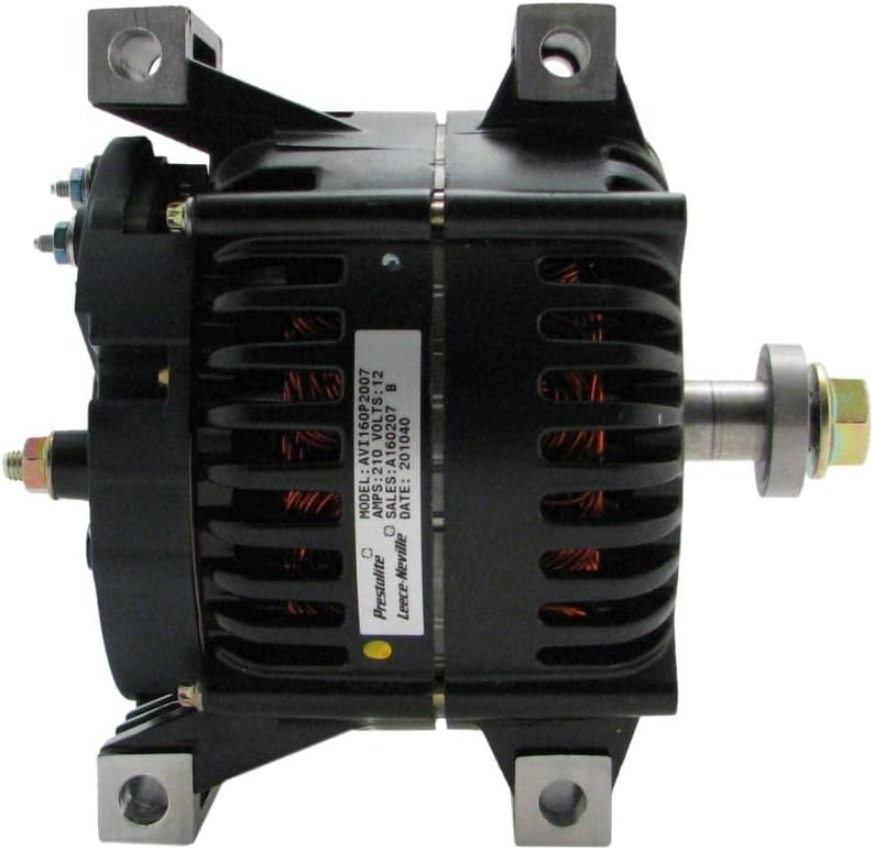New OEM Leece Neville Alternator 12V 210A Compatible with Idle Pro Series Replaces AVI160P2007 4022170C91 3819198C91 W0010532 0108218 0124625043, 0124625046, 0124625048, 0124625051 AL9962SB 8600314