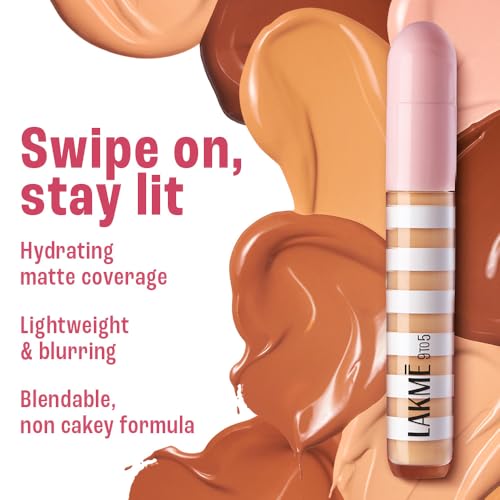 Image of Lakme 9to5 Hya Beach Edit Colour Correcting + Brightening Concealer, SPF 40, Medium 2, 6ml