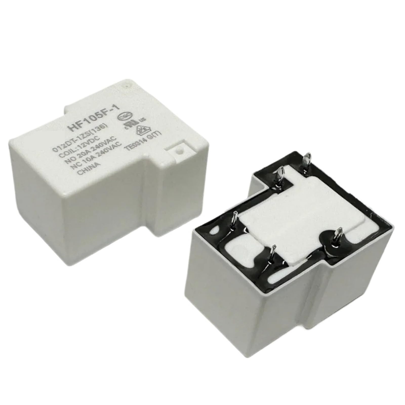 Relais HF105F-1 012DT-1ZS pour réparer une carte électronique 12V 20A T90C5