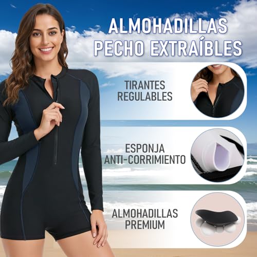 Catálogo para Comprar On-line Ropa de Ropa de natación con protección solar para Mujer los mejores 10. 24 Imagen adicional