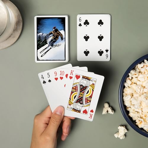 Baraja de Cartas Poker Downhill Skier 52 Piezas miniatura 2