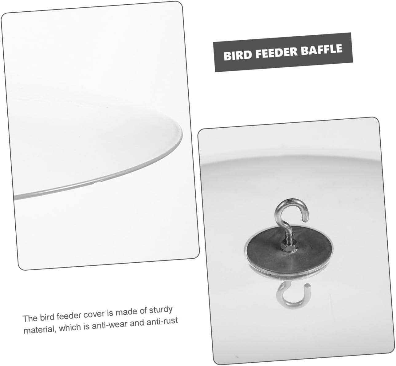 MERRYHAPY Squirrel Bird Feeder Cover Weather- Dome Easy to Install Rain Protector for Outdoor Feeders Wear Material Protects from Rain