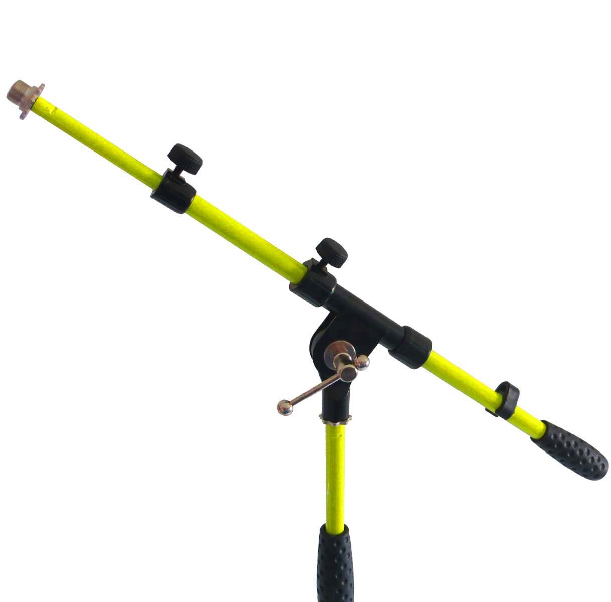 Keepdrum ms106 YW Amarillo Micrófono Soporte Trípode para micrófono con jirafa y metal de socket + Bolsa SB de 03