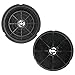 Produktbild Spares2go Typ 150 Anthrazit Carbon-Filter für Leisure 1K2BP H100PK CA1 K2BP Dunstabzugshaube (2 Filter, 190 x 38 mm)