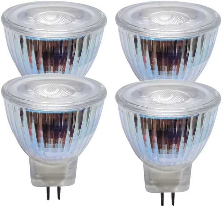 MR11 nimi spot Light gu5.3 Base 130V 120V 3W 6000KL LED Bulb Replace 20w 35W Halogen Bulb (4pcs 110-130V 6000K Bulbs)