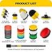 Holikme 30Pack Drill Brush Attachments Set,Scrub Pads & Sponge, Power Scrubber Brush with Extend Long Attachment All Purpose Clean for Grout, Tiles, Sinks, Car Polishing Pads