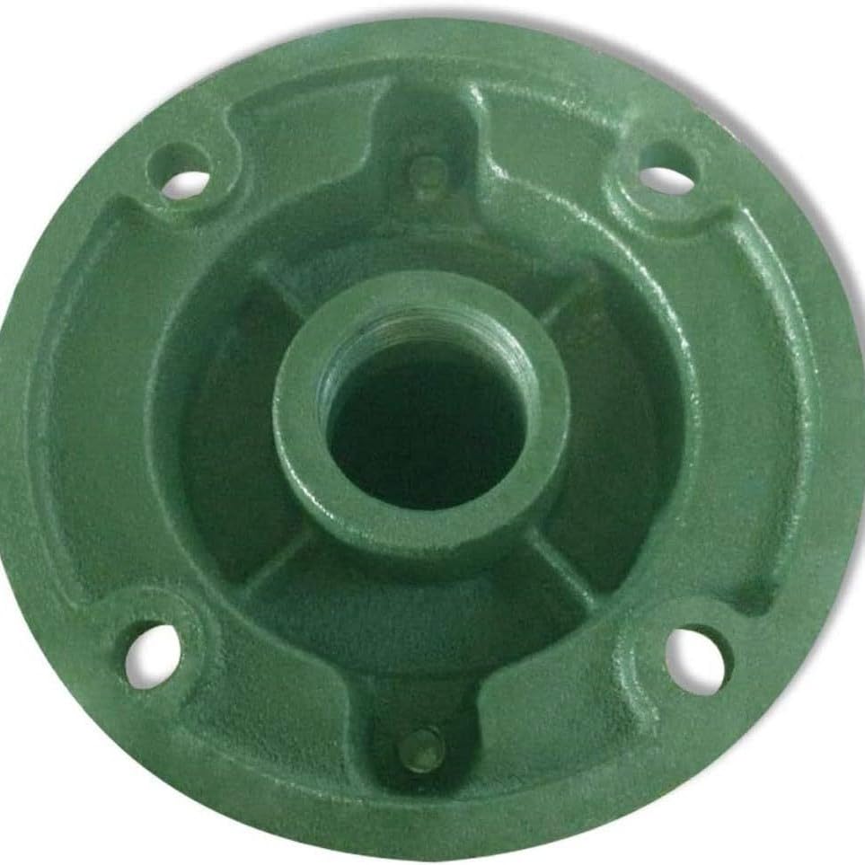 Emiif 75-Type Griff Pumpe Kolbenstangenheber & Flansch für Garten Doppelhub- und Spielplatzpumpen Metallkonstruktion 38cm Ausleger Schwarz/Silber