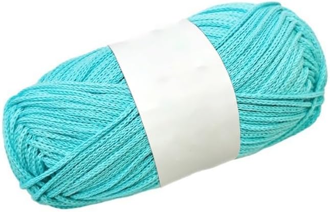 5 Rolls 100g 2mm Hollow Cotton Yarn 2-Ply Knitting Crochet Kit Hand DIY(9)