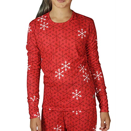 Hot Chillys Kids Skins Print Crew (Little Kids/Big Kids) Crystals XS (4-6 Little Kids)