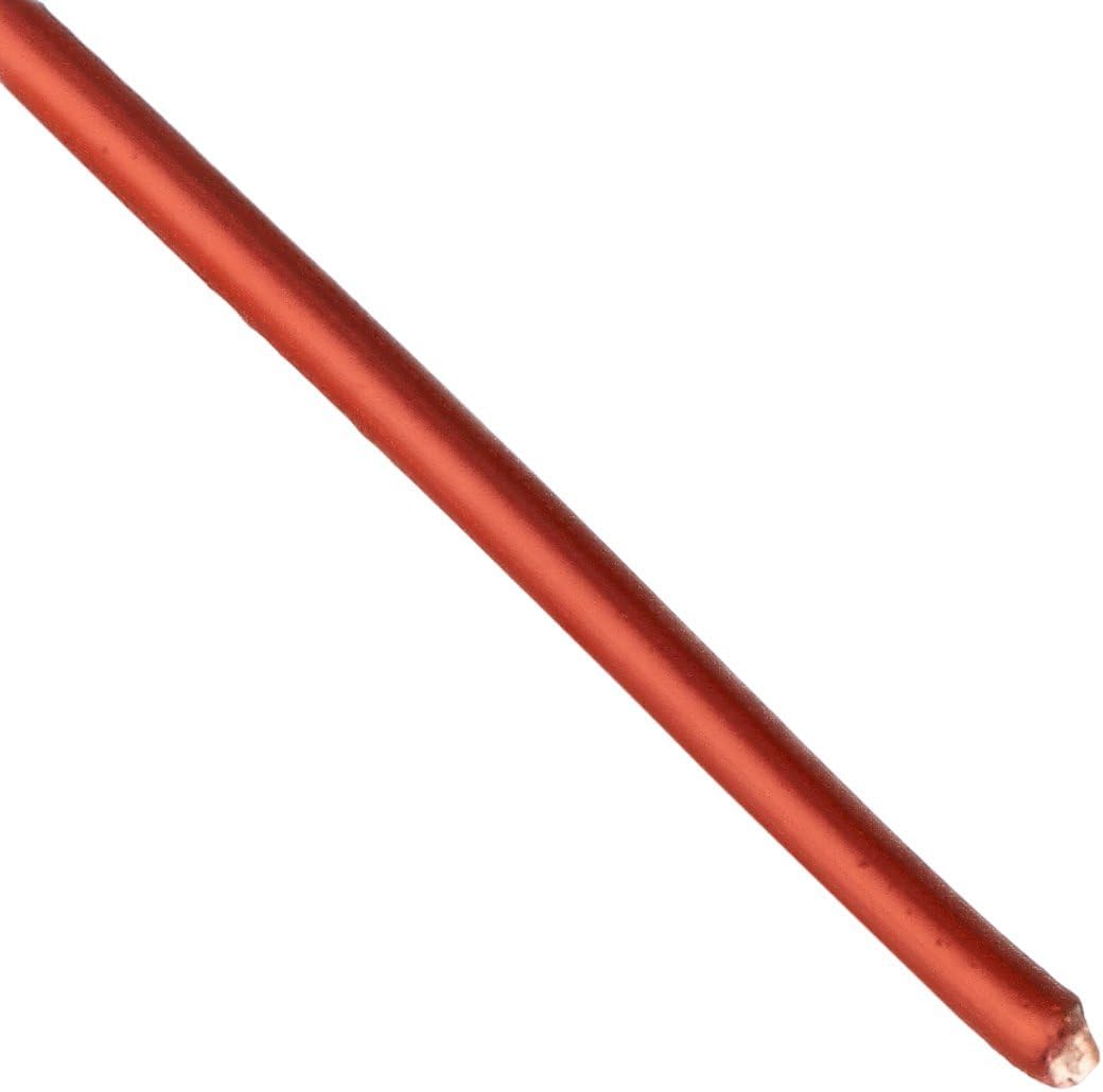 Remington Industries 28SNS 28 AWG Magnet Wire, Enameled Copper Wire, 5.0 lb, 0.0135" Diameter, 10135' Length, Red