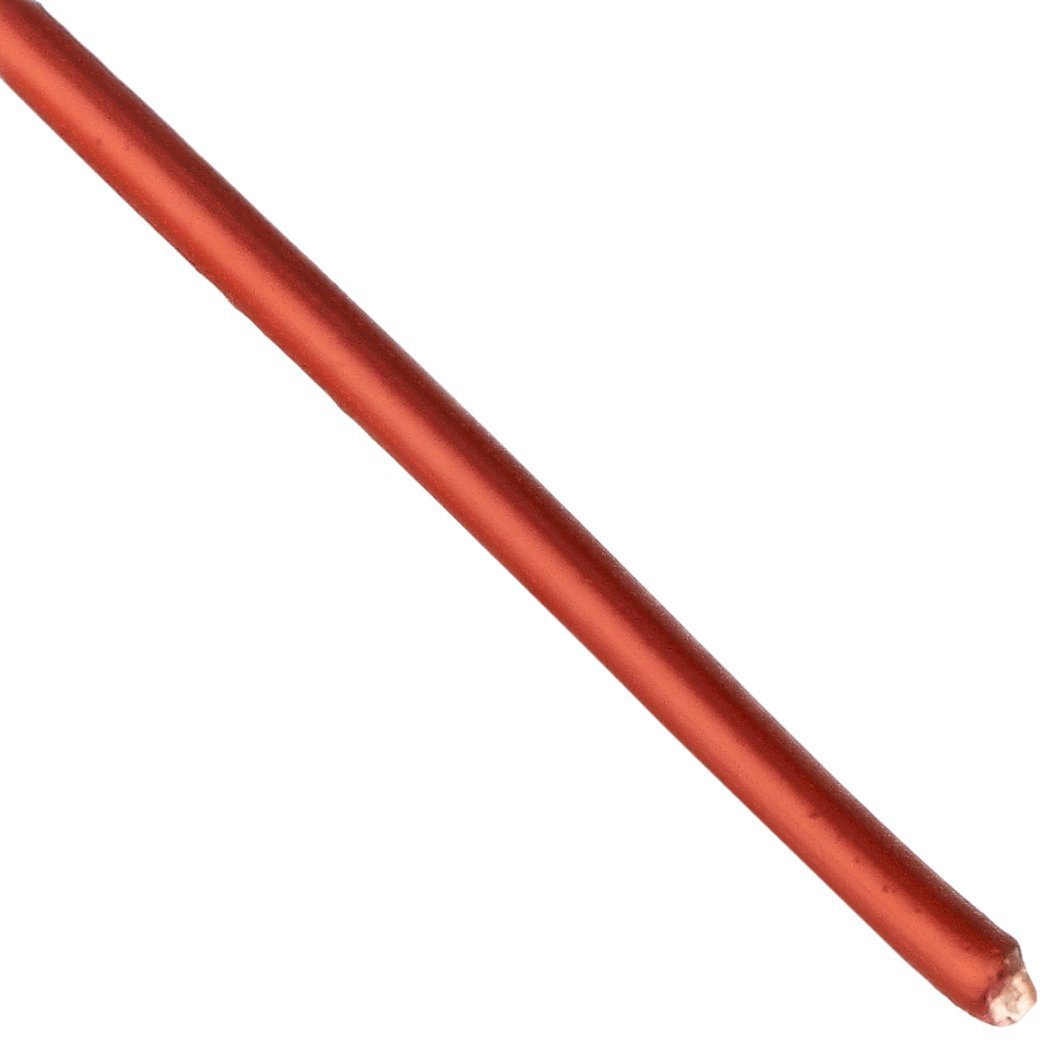 Magnet Wire, Enameled Copper Wire, 28 AWG, 5.0 Lbs, 10135' Length, 0.0135" Diameter, Red