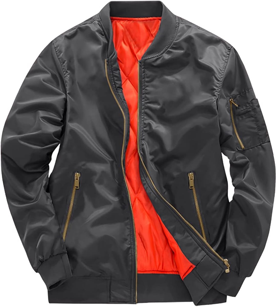 Magcomsen ジャケット メンズ 防風 防寒 ブルゾン スタジャン ミリタリー ボンバージャケット 保温 撥水 中綿 アウター 秋冬 Magcomsen ジャケット メンズ 防風 防寒 ブルゾン スタジャン ミリタリー ボンバージャケット 保温 撥水 中綿 アウター 秋冬