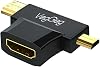 VegGieg Mini HDMIMicro HDMI Erkek to HDMI Dişi Dönüştürücü Adaptör