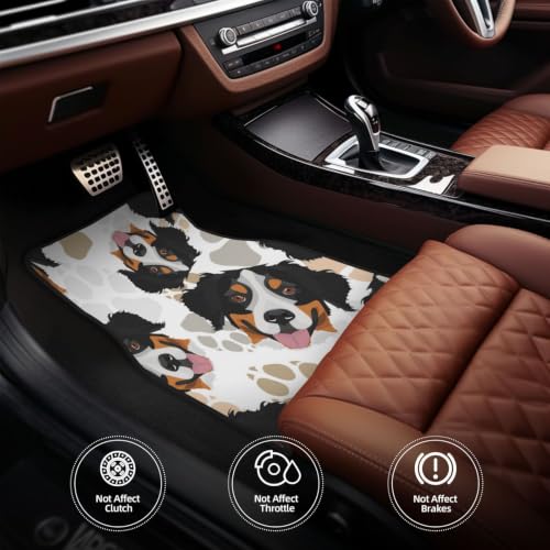 Alfombrillas de neopreno para coche con diseño texturizado de Boyero de Berna juego de 4 5