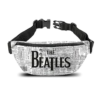 Rocksax The Beatles Bum Bag – Tickets, Personnalisé, Décontracté - Les Beatles, Paul McCartney, John Lennon, RIngo Starr, George Harrison