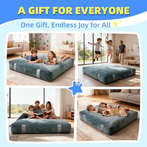 GYMMALL Sensory Pad, 5'x5' Pads for Kids with Extra EPE Mat for Enhanced Crash Safety, Soft Foam Blocks with Washable Cover, Sensory Mat for Autistic Children, Toddlers, Gymnastics & Therapy by GYMMALL - Used condition - Image 8
