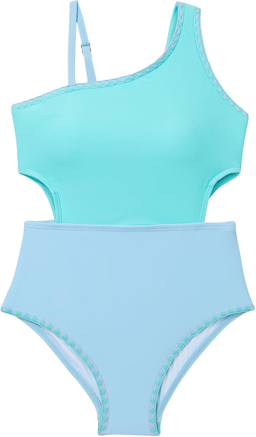 blibean Teen Girls Swimsuits One Piece Bathing Suit with Chest Pads Size 6-15 Years