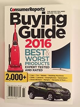 Single Issue Magazine Consumer Reports Buying Guide 2016 Best & Worst Products Book