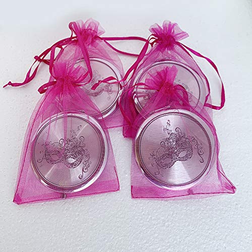 Espejos Compactos Mascarada Fucsia x12 Piezas Redondos miniatura 7