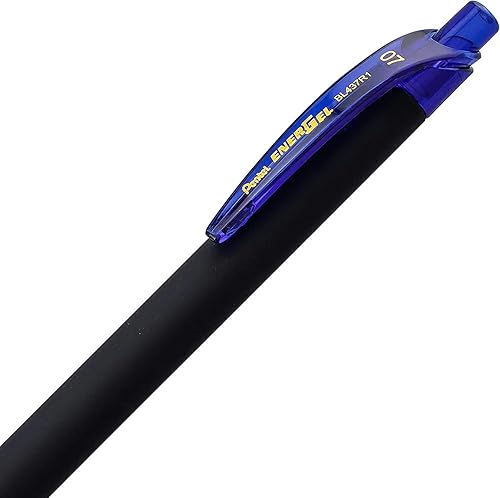 Miniatura 4 de Pentel Energel - Bolígrafo de gel 07 Kuro de línea media paquete de 12 unidades color negro y 6 azul