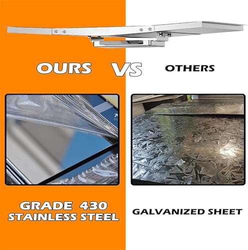 Grill Drip Pans Replacement, 24" - 30" Adjustable Grease Tray witn Catch Pan, Stainless Steel Outdoor BBQ Drip Pan, Adjustable Grease Tray Drip Tray - Image 4